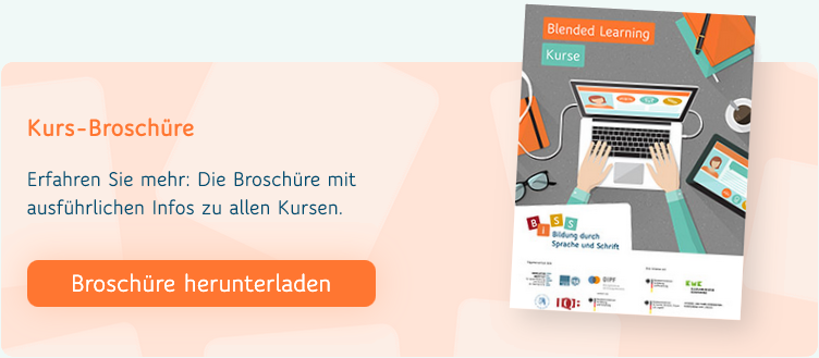 Blended-Learning Kursbroschüre